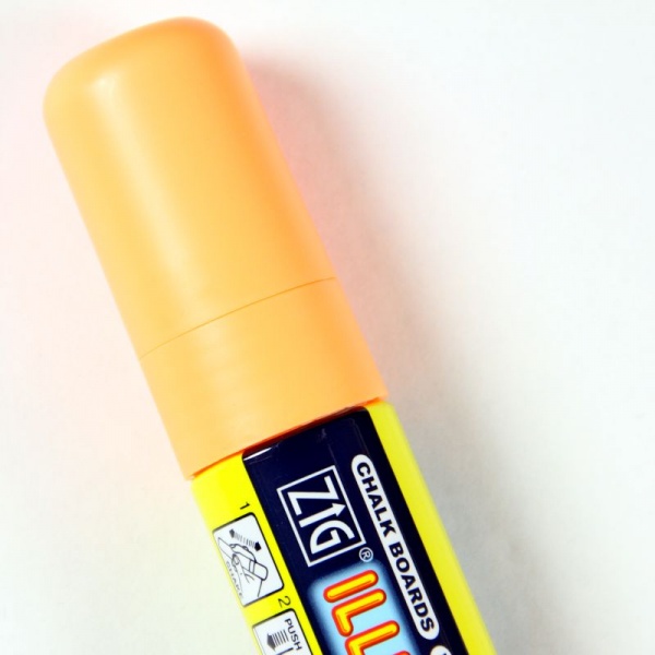 Fluorescent Yellow Wet Wipe Chalk Pen 