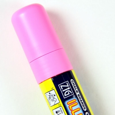 Fluorescent Wet Wipe Pink Chalk Pen 15mm Nib