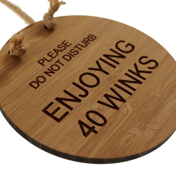 Bamboo Do Not Disturb Door Hangers