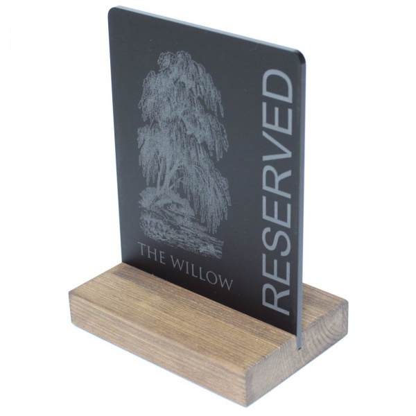 Murrow Table Top Chalkboard - Reserved Sign