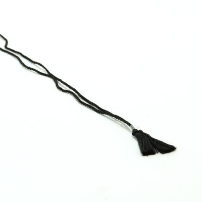 A4 Corded Tassel Fixings Black