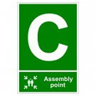 Fire Assembly Point Signs - Letter C