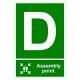 Fire Assembly Point Signs - Letter D