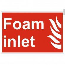 Foam Inlet Location Signs