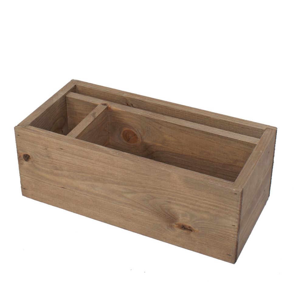 Rustic Wooden Condiment Box - Braccio.co.uk