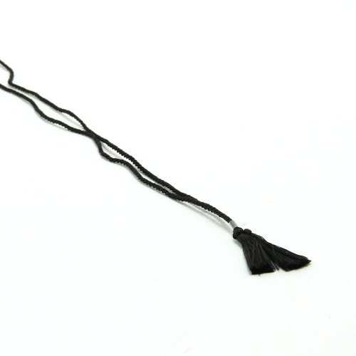 A4 Corded Tassel Fixings Black